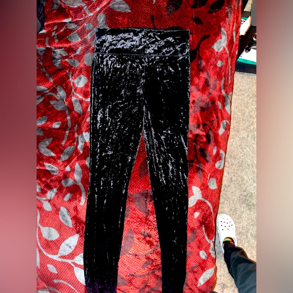 Velvet leggings